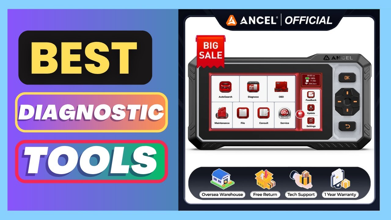 Best ANCEL FX6100 OBD2 Car Scanner All System Diagnostic