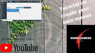 CREATE YOUR OWN MENUS [TUTORIAL]