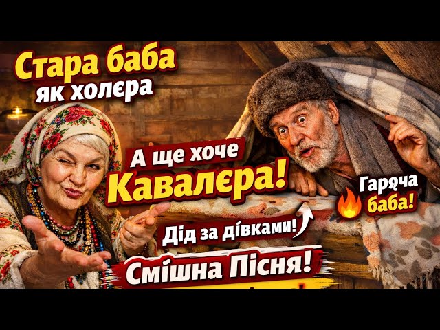 Стара баба як холєра 😂 Жартівлива українська народна пісня | Повна версія + Instrumental Cover