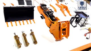 ALL-METAL LIEBHERR 574 HYDRAULiC Wheel Loader BUiLD! LESU (PT 2) "MEAT and POTATOES" | RC ADVENTURES