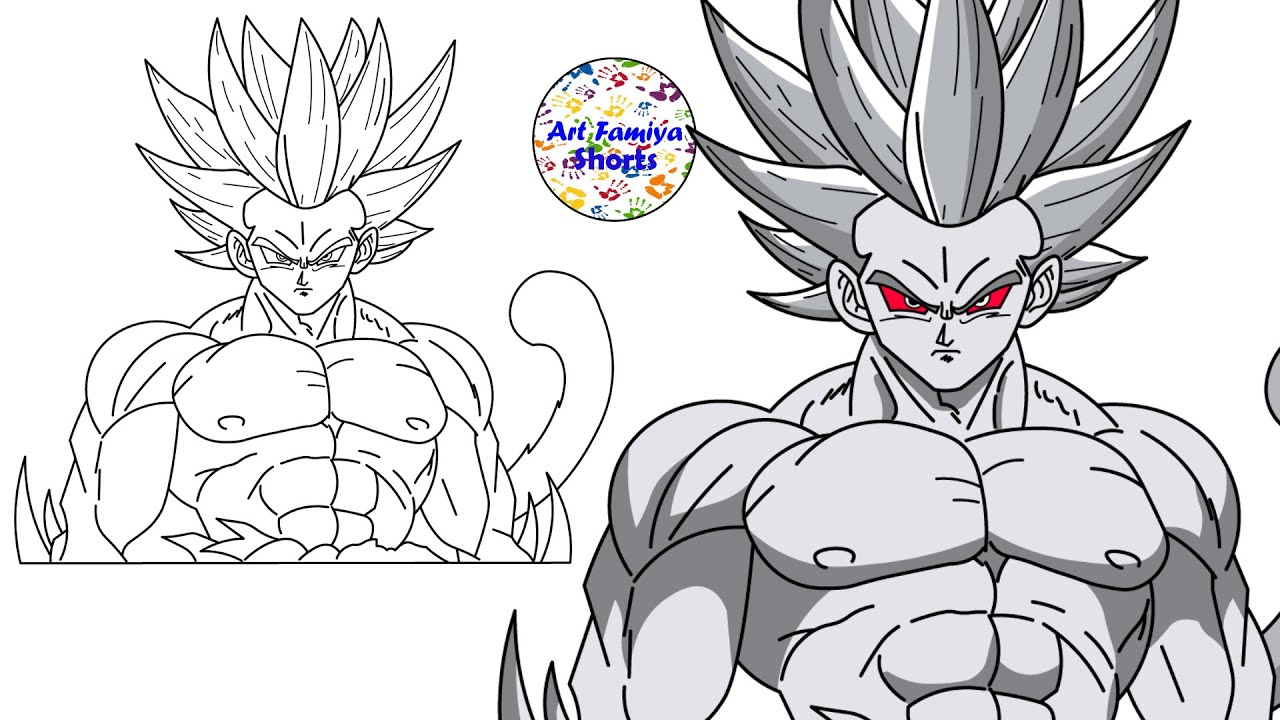 Goku para desenho  Dragon ball painting, Dbz drawings, Dragon