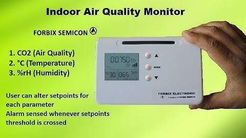 Indoor Air Quality Monitoring Wireless Data Logger on computer | FORBIX SEMICON