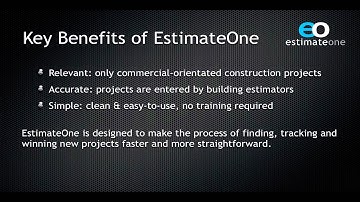 What is EstimateOne? HD