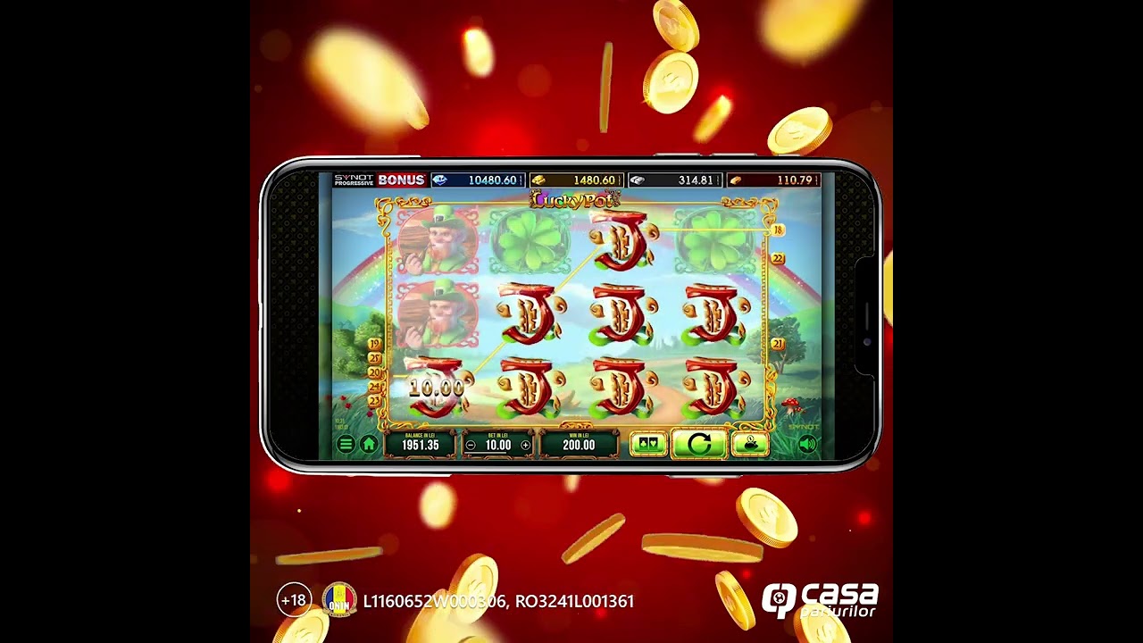 casino party decoration rentals Lucky Pot, slot XXL de la Synot