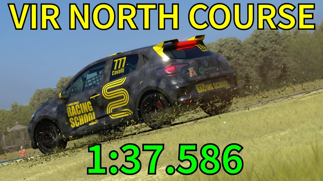 TRACK GUIDE: VIR North Course - Renault Clio Cup (Assetto Corsa) - YouTube