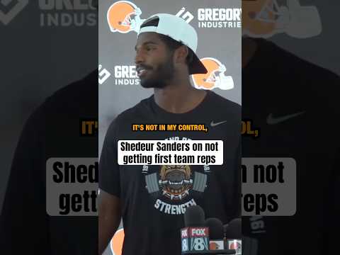 Shedeur was asked why he hasn't gotten 1st team reps