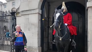 Walks Into The Boximmediate Warning From The Guard.