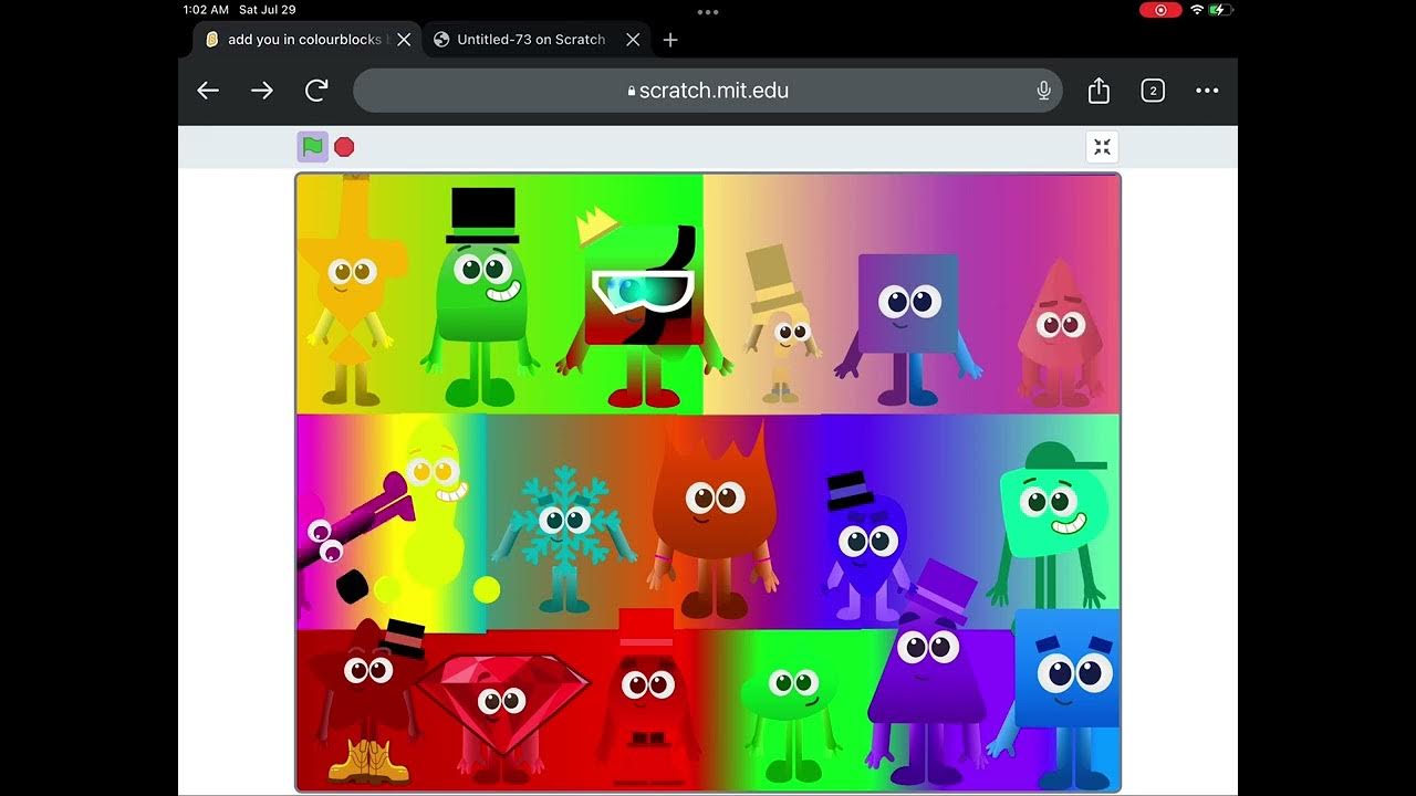 Ultimate Colourblocks band YouTubers all sounds credits to AlfieGab_TV YouTube