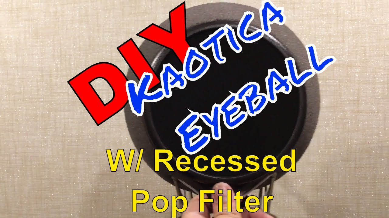 DIY Kaotica Eyeball With Recessed Pop Filter Portable Vocal Booth
