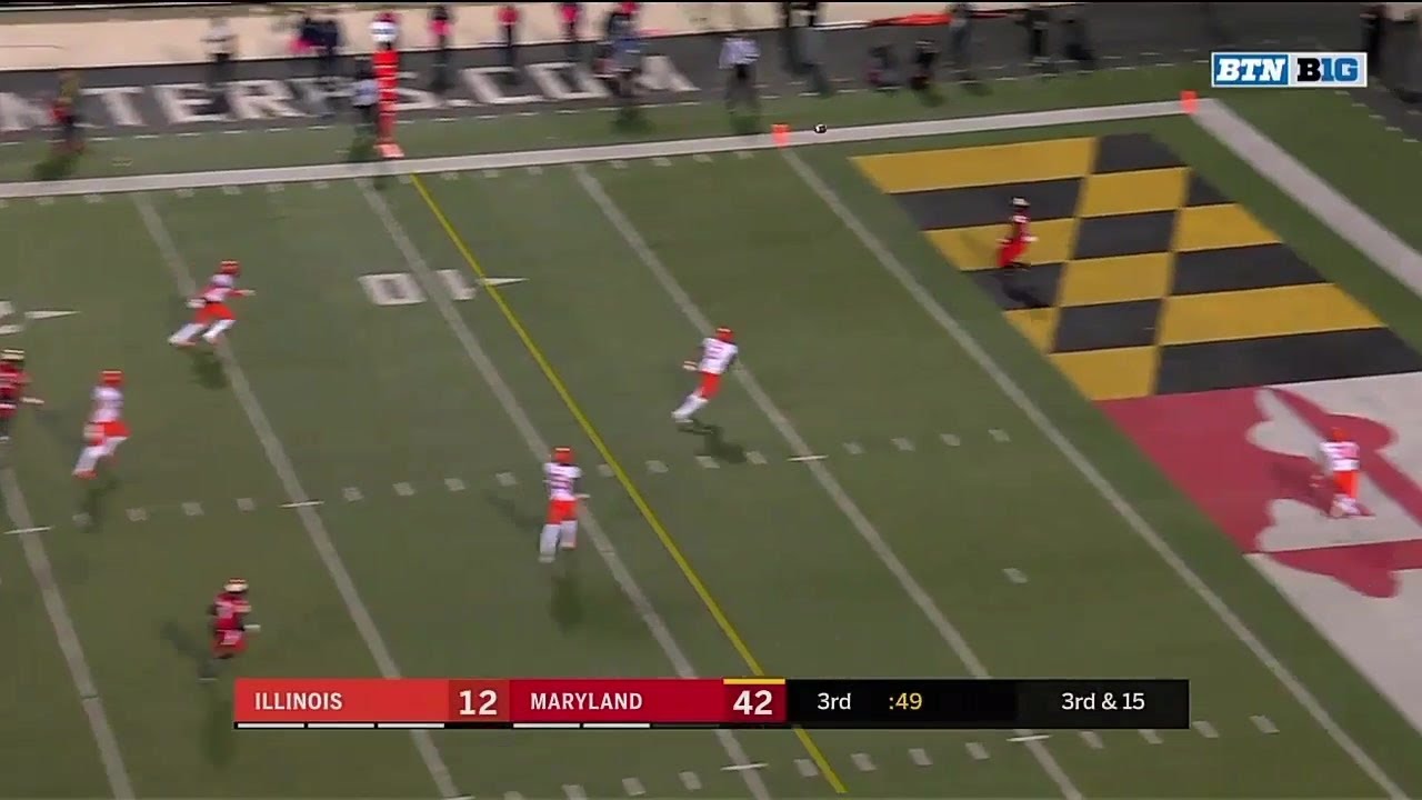 Top 3 Plays Of The Third Quarter Illinois At Maryland Big Ten Football