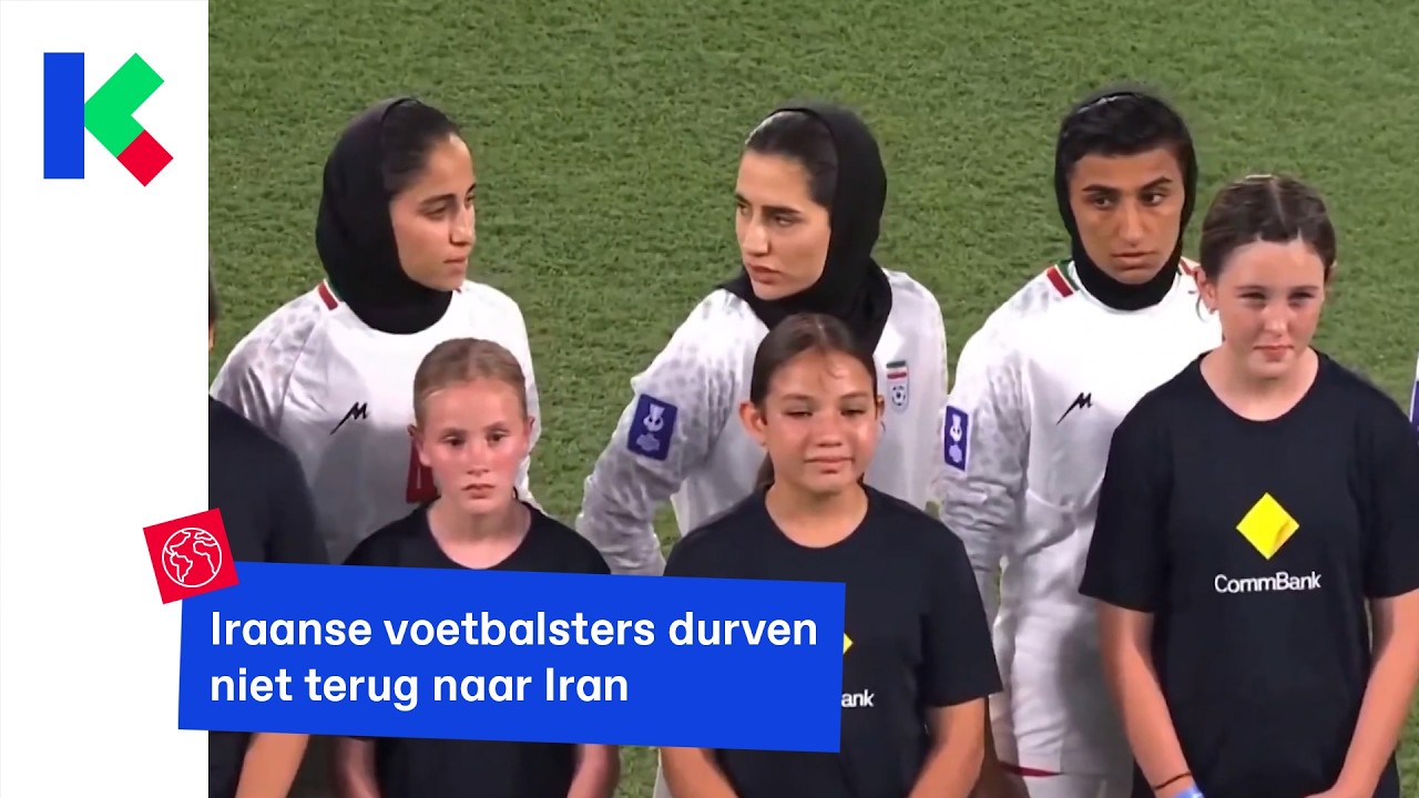 5 Iraanse voetbalsters durven niet terug naar Iran