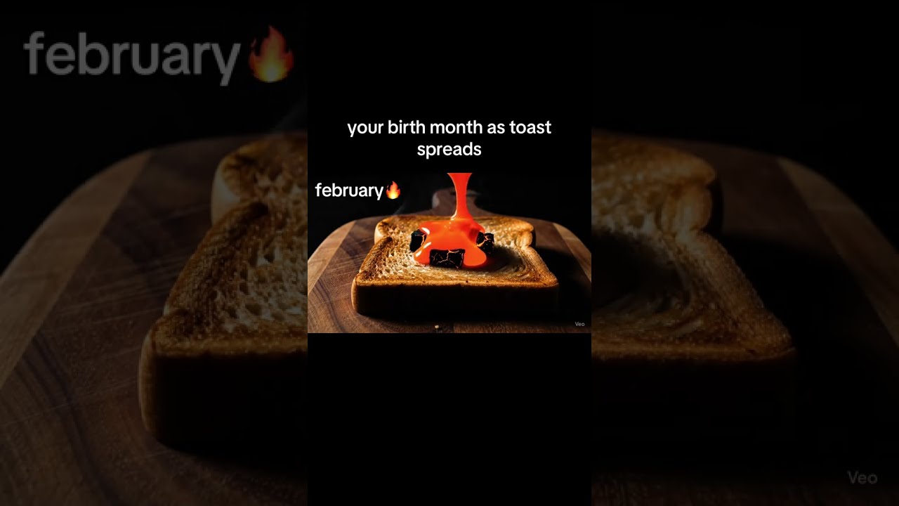 Your Birth Month As A Toast Spread AI ASMR Edition