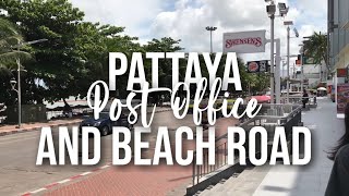 pattaya post office , beach road, eating at maesriruen thai resturant