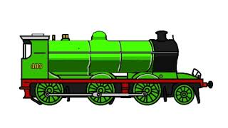 A Steam Engine With Moving Wheels Animation Test
