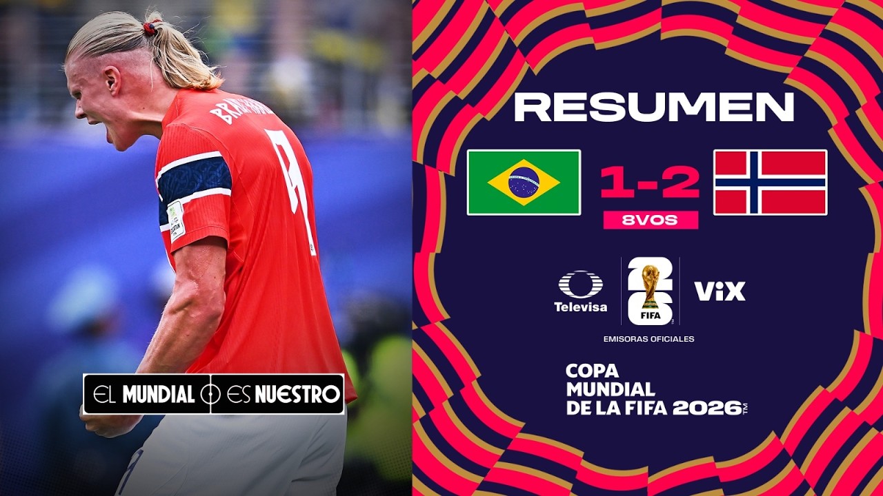 RESUMEN Y GOLES | Brasil vs Noruega | Copa Mundial de la FIFA 2026 - 8vos de Final | TUDN