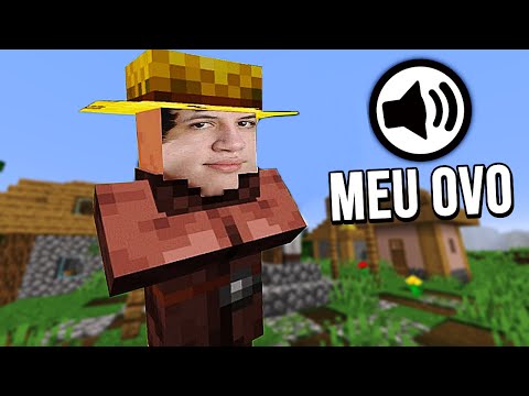 TROQUEI OS SONS DO MINECRAFT PELA VOZ DO GAMES EDUUU 🤣