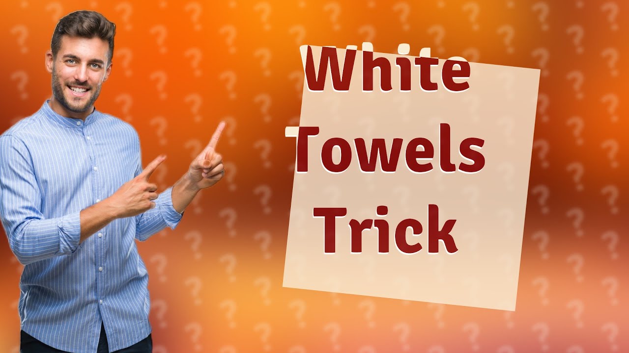 How do you get dirty white towels white again? YouTube