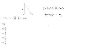#11 - Right Triangle Ratios, SAT Math Level 1