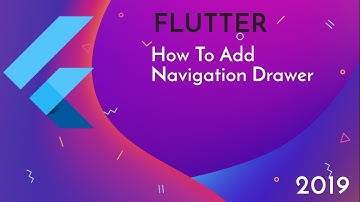 how to use slide bar or navigation drawer in flutter