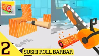 GAME MASAK SUSHI ANDROID TERBAIK -SUSHI ROLL 3D COOKING ASMR OFFLINE - GAMEPLAY WALKTROUGH #2 screenshot 4