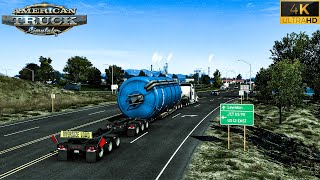 Peterbilt 379 - (Moving a Huge Military Truck) American Truck Simulator different 4K 60FPS UHD 2023