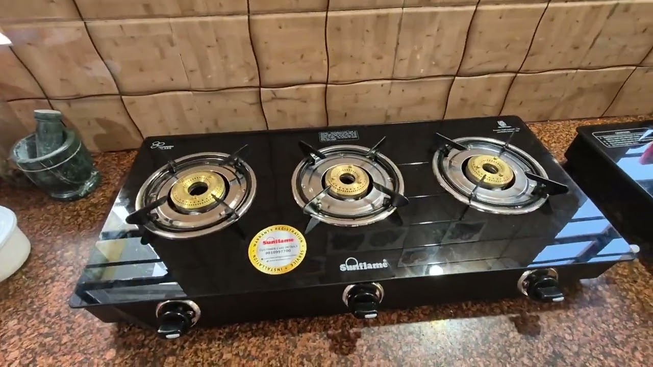 Sunflame Maleo 3 Burner Gas Stove : Unboxing and first impression