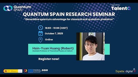 Quantum Spain Seminar: Generative quantum advantage for classical and quantum problems