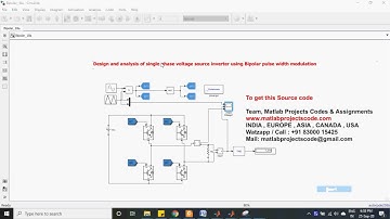 Design and analysis of single phase voltage source inverter using Bipolar pulse width modulation