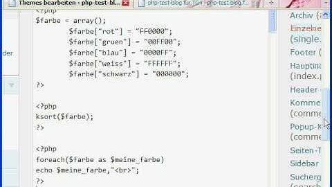 Sortieren von Arraywerten und Arrayschlüsseln