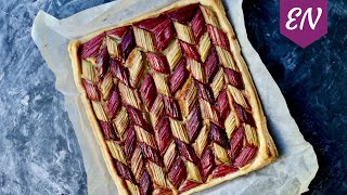 Easy Geometric Rhubarb Tart Recipe || William's Kitchen