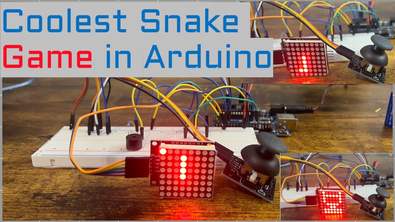 I Built the Coolest Snake Game on an 8x8 LED Matrix – With Music ...
