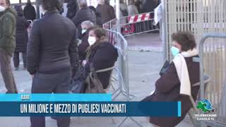 Bari Un milione e mezzo di pugliesi vaccinati TG Teleregione 06 05 2021