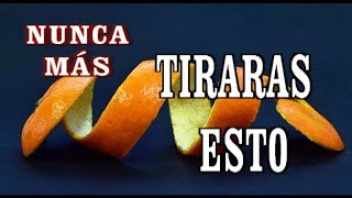 NUNCA MAS TIRARAS LA PIEL DE LA MANDARINA, ES CURATIVA,
