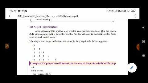 12 CS CHAPTER -6 PART -3 | CONTROL STRUCTURE | NESTED LOOP STRUCTURE | JUMP STATEMENTS |