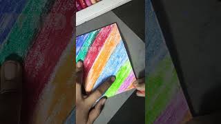 Oil pastels Colour text revealing | Text effect drawing