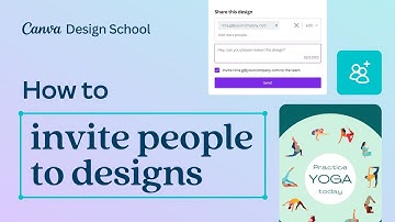 How to invite people to designs in Canva