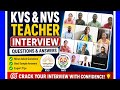 100% Interview Confidence for KVS &amp; NVS Teachers | Expert Guidance