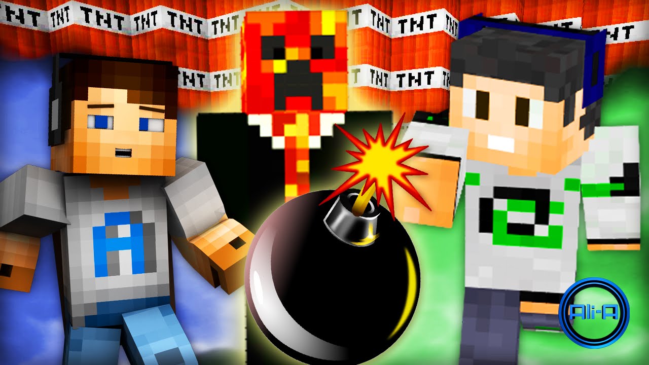 Minecraft BOMB WARS! - "TNT BOMB FIGHT!" - w/ Ali-A, Nade 
