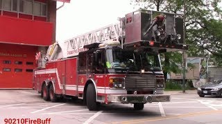 Chicago Fire Dept. Engine 4 & Tower Ladder 10 (spare) Responding