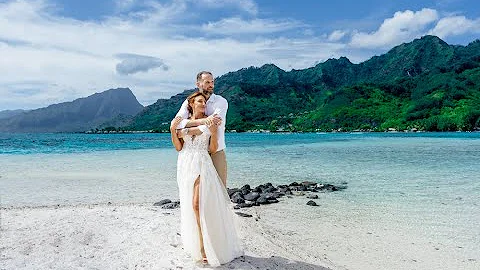 Wedding Ceremony in Moorea on a Private Islet