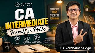 CA Inter Result Se Pehle 🤍 Aao Saath Baithein | Live (Ghabrao Mat)