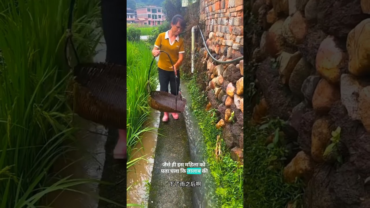 He placed the basket right in the middle of the drain. 