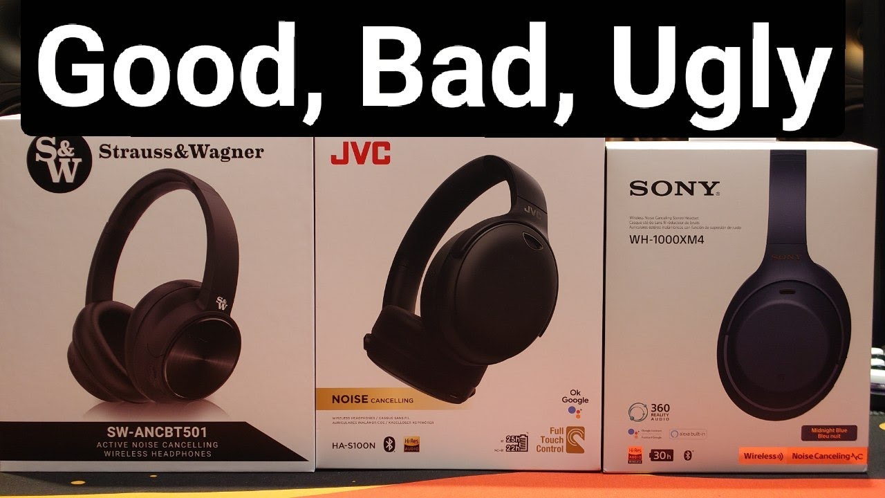 Sony WH1000xm4 // S&W // JVC Bluetooth ANC Headphones 2022 Roundup