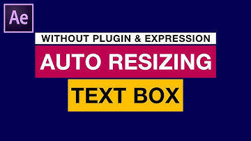 Auto Resize Text Box in Adobe After Effects | Very useful Tutorial | Without Plugin or Expression
