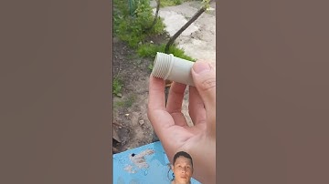 How to create perfect water pipe threads #experiment #pvcpipeideas #shorts #diy