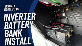 Brinkley RV Model Z 3100  Inverter and batteries installation