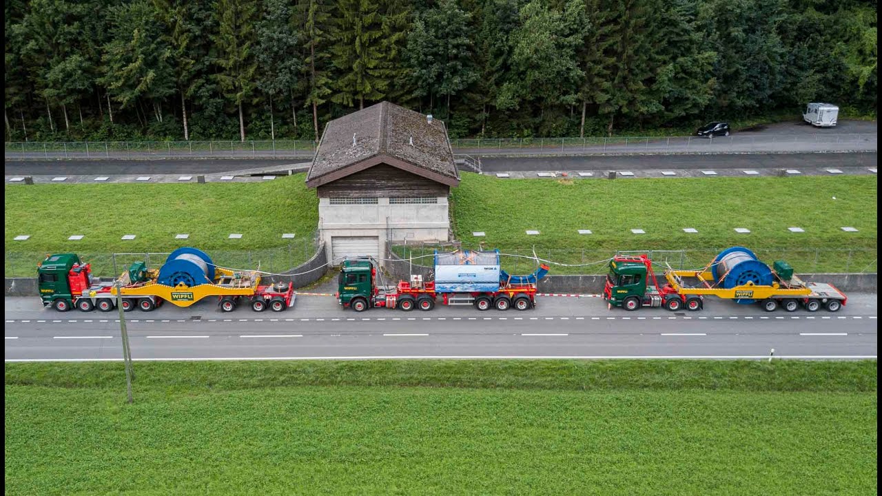 Epic transport solution for the track ropes of the 3S ropeway ...