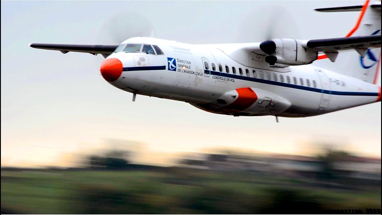 [Extreme Low Pass] - ATR42-300 Calibra actions at Albi-Le Séquestre airport [LBI/LFCI]
