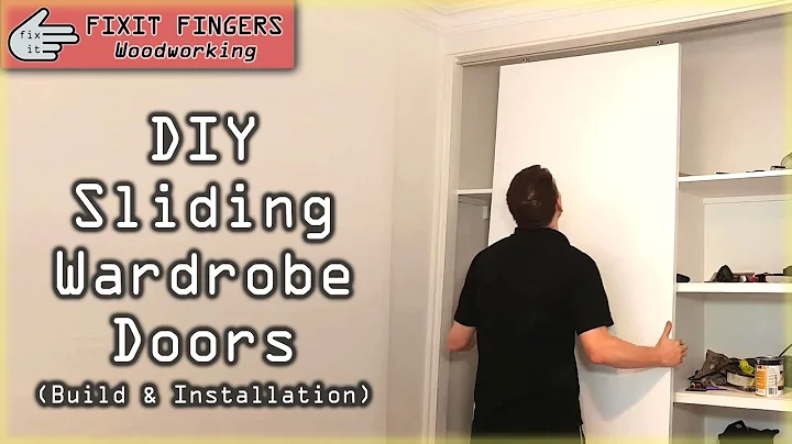 DIY Sliding Wardrobe / Closet Door Build & Installation (Bunnings Cowdroy Door Track)