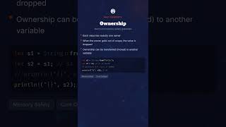 Rust Ownership Explained in 20 Seconds